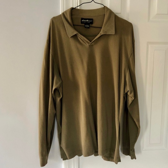 Eddie Bauer Other - Eddie Bauer Long Sleeve Cotton Polo Shirt